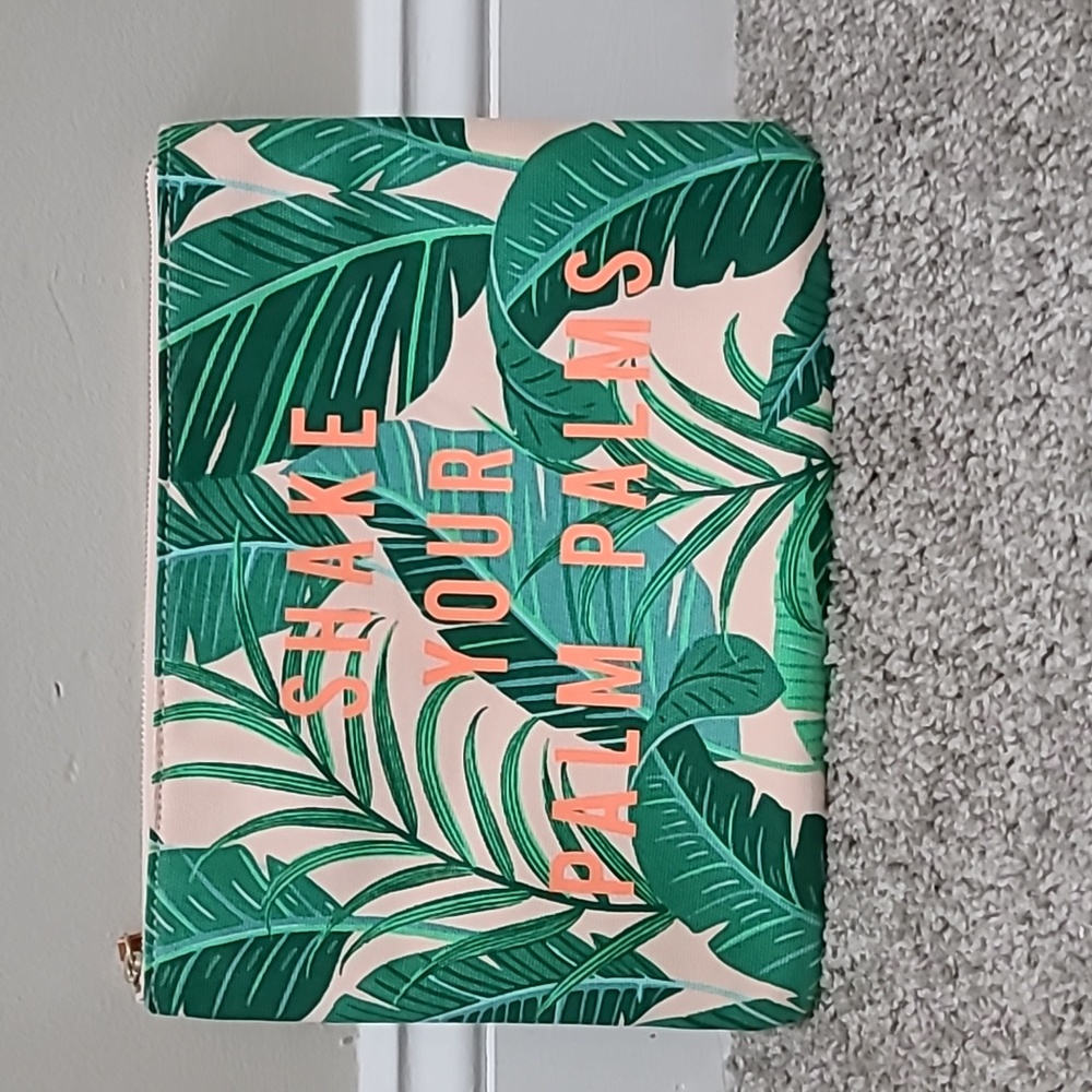 New Stella & Dot Shake Your Palm Palms Bag Case Clutch